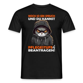 Noch so ein Spruch - guten Morgen - Bürohumor - Männer T-Shirt - Schwarz - Vorne - AI Model Male 178 light (178cm)
