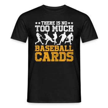 Collecteur de cartes de baseball Collecteur de cartes de baseball - T-shirt homme - noir - Devant - AI Model Male 178 light (178cm)