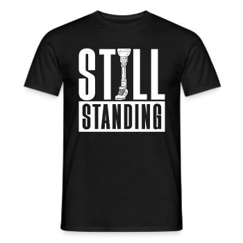 Beinprothese Still Standing - Männer T-Shirt - Schwarz - Vorne - AI Model Male 178 light (178cm)