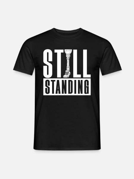 Beinprothese Still Standing - Männer T-Shirt - Schwarz