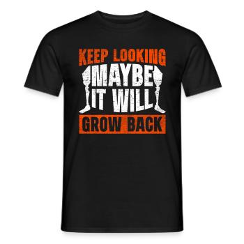 Prosthetic leg Keep Looking Maybe It Will Grow Back - Men's T-Shirt - black - Front - AI Model Male 178 light (178cm)