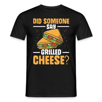 Love Grilled Cheese Men Women - Männer T-Shirt - Schwarz - Vorne - AI Model Male 178 light (178cm)