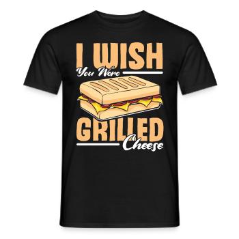 Love Grilled Cheese Men Women - Männer T-Shirt - Schwarz - Vorne - AI Model Male 178 light (178cm)