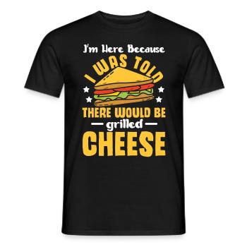 Love Grilled Cheese Men Women - Männer T-Shirt - Schwarz - Vorne - AI Model Male 178 light (178cm)