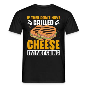 Amour Fromage Grillé Hommes Femmes - T-shirt homme - noir - Devant - AI Model Male 178 light (178cm)