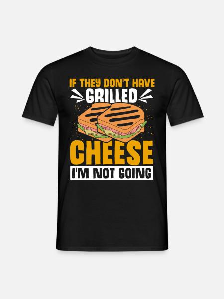 Love Grilled Cheese Men Women - Men's T-Shirt - black