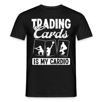 Conception de carte de baseball amusante - T-shirt homme - noir - Devant - AI Model Male 178 light (178cm)