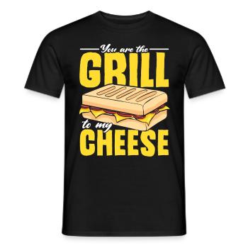 Love Grilled Cheese Men Women - Männer T-Shirt - Schwarz - Vorne - AI Model Male 178 light (178cm)