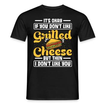 Love Grilled Cheese Men Women - Männer T-Shirt - Schwarz - Vorne - AI Model Male 178 light (178cm)