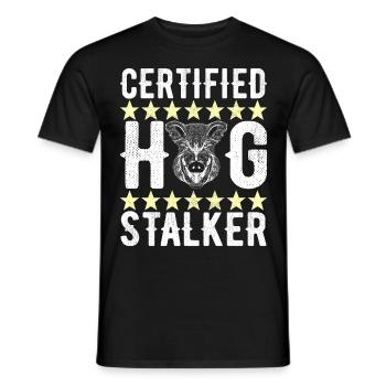 Chasseurs Chasse au sanglier - T-shirt homme - noir - Devant - AI Model Male 178 light (178cm)