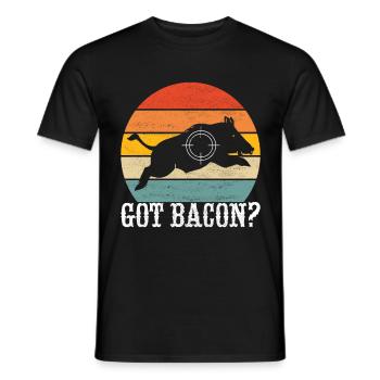 Jäger Wildschwein Jagen - Männer T-Shirt - Schwarz - Vorne - AI Model Male 178 light (178cm)