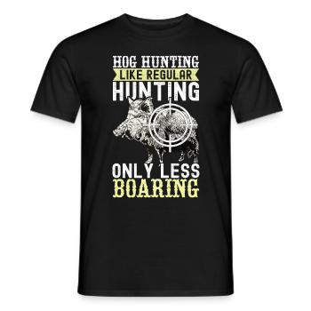 Jäger Wildschwein Jagen - Männer T-Shirt - Schwarz - Vorne - AI Model Male 178 light (178cm)