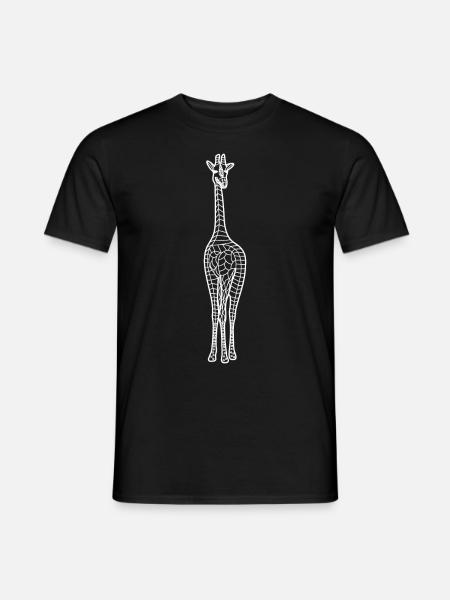 Giraffe Tribals Giraffes - Men's T-Shirt - black
