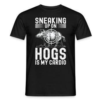 Jäger Wildschwein Jagen - Männer T-Shirt - Schwarz - Vorne - AI Model Male 178 light (178cm)