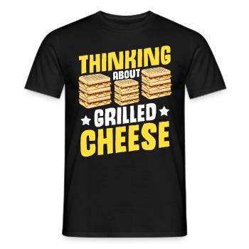 Love Grilled Cheese Men Women - Männer T-Shirt - Schwarz - Vorne - AI Model Male 178 light (178cm)