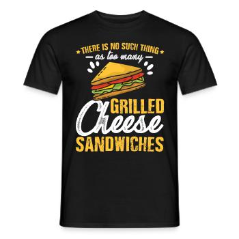 Love Grilled Cheese Men Women - Männer T-Shirt - Schwarz - Vorne - AI Model Male 178 light (178cm)