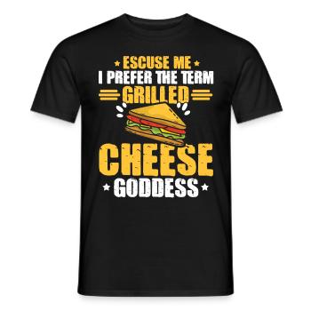 Amour Fromage Grillé Hommes Femmes - T-shirt homme - noir - Devant - AI Model Male 178 light (178cm)