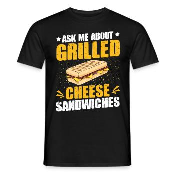 Amour Fromage Grillé Hommes Femmes - T-shirt homme - noir - Devant - AI Model Male 178 light (178cm)