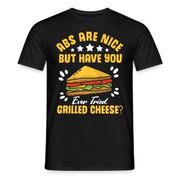 Love Grilled Cheese Men Women - Männer T-Shirt - Schwarz - Vorne - AI Model Male 178 light (178cm)
