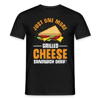 Love Grilled Cheese Men Women - Männer T-Shirt - Schwarz - Vorne - AI Model Male 178 light (178cm)