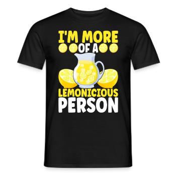 Lemonade Lemonade stand - Men's T-Shirt - black - Front - AI Model Male 178 light (178cm)