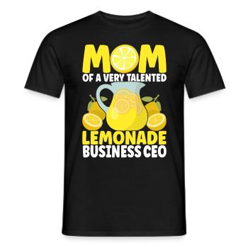 Lemonade Lemonade stand - Men's T-Shirt - black - Front - AI Model Male 178 light (178cm)