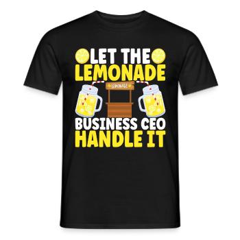Lemonade Lemonade stand - Men's T-Shirt - black - Front - AI Model Male 178 light (178cm)