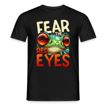Red-eyed Tree Frog Fear The Red Eyes - Men's T-Shirt - black - Front - AI Model Male 178 light (178cm)