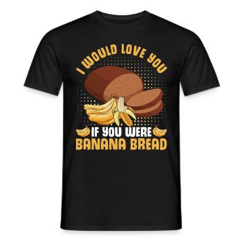 Drôle de vêtements de cuisson au pain aux bananes - T-shirt homme - noir - Devant - AI Model Male 178 light (178cm)