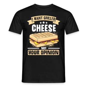 Love Grilled Cheese Men Women - Männer T-Shirt - Schwarz - Vorne - AI Model Male 178 light (178cm)