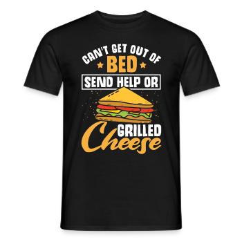Amour Fromage Grillé Hommes Femmes - T-shirt homme - noir - Devant - AI Model Male 178 light (178cm)