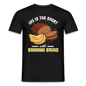 Drôle de vêtements de cuisson au pain aux bananes - T-shirt homme - noir - Devant - AI Model Male 178 light (178cm)