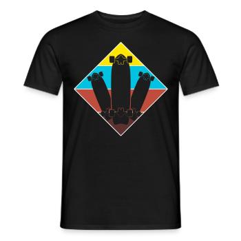 Longboard Longboarder Longboarding - T-shirt homme - noir - Devant - AI Model Male 178 light (178cm)
