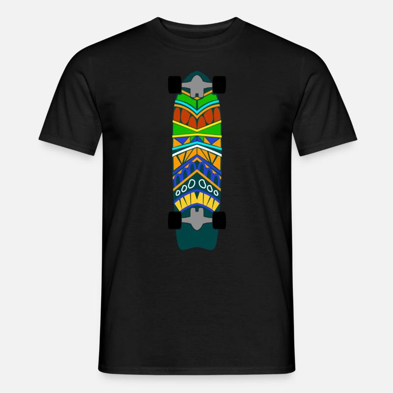 Longboarder Longboarding Longboard - Männer T-Shirt - Schwarz