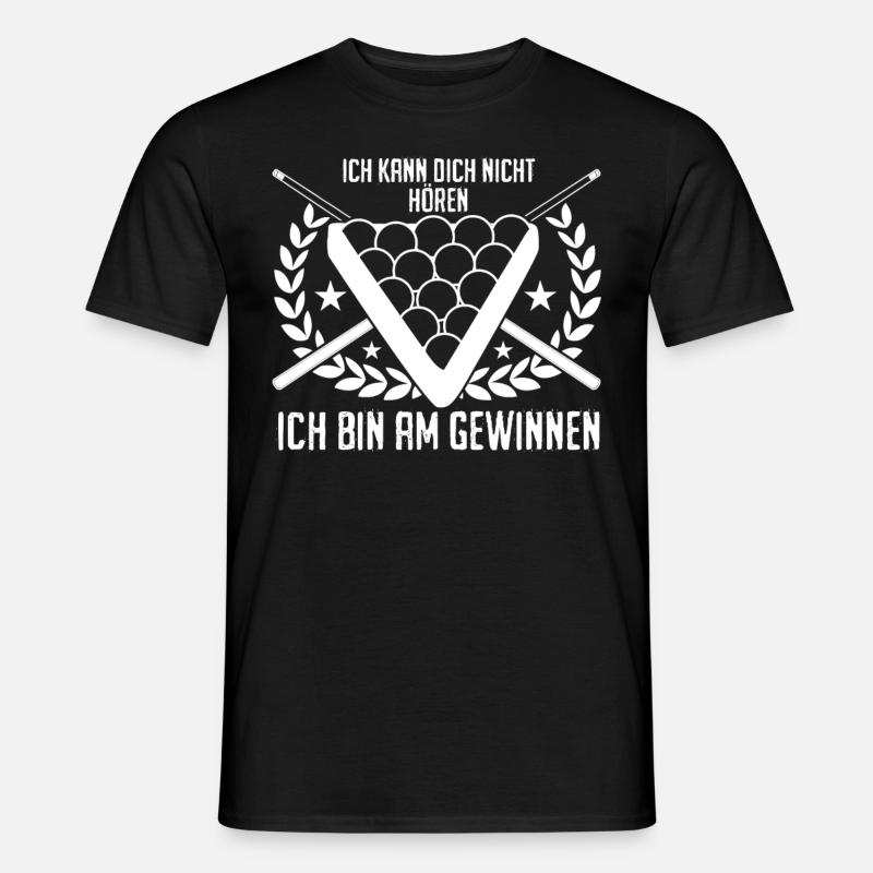 Billard Spruch Poolbillard Snooker - Männer T-Shirt - Schwarz