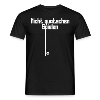 Poolbillard Billard Queue Snooker - Männer T-Shirt - Schwarz - Vorne - AI Model Male 178 light (178cm)