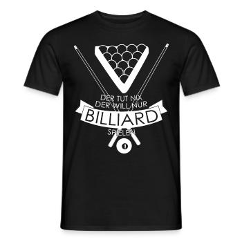 Billard Poolbillard Billardtisch Snooker - Männer T-Shirt - Schwarz - Vorne - AI Model Male 178 light (178cm)