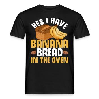 Drôle de vêtements de cuisson au pain aux bananes - T-shirt homme - noir - Devant - AI Model Male 178 light (178cm)