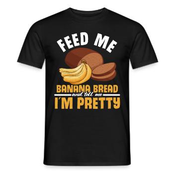 Drôle de vêtements de cuisson au pain aux bananes - T-shirt homme - noir - Devant - AI Model Male 178 light (178cm)