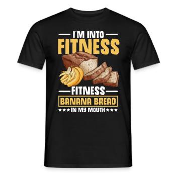Drôle de vêtements de cuisson au pain aux bananes - T-shirt homme - noir - Devant - AI Model Male 178 light (178cm)