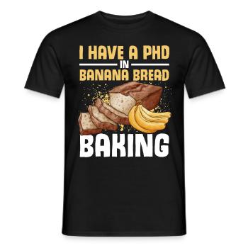 Drôle de vêtements de cuisson au pain aux bananes - T-shirt homme - noir - Devant - AI Model Male 178 light (178cm)