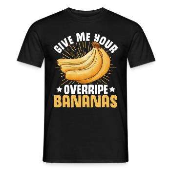 Drôle de vêtements de cuisson au pain aux bananes - T-shirt homme - noir - Devant - AI Model Male 178 light (178cm)