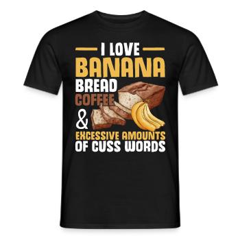 Drôle de vêtements de cuisson au pain aux bananes - T-shirt homme - noir - Devant - AI Model Male 178 light (178cm)