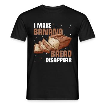 Drôle de vêtements de cuisson au pain aux bananes - T-shirt homme - noir - Devant - AI Model Male 178 light (178cm)