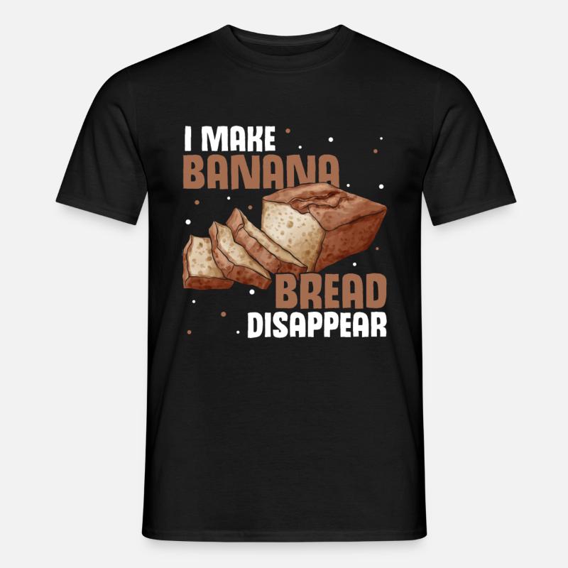 Funny Banana Bread Baking Apparel - Männer T-Shirt - Schwarz