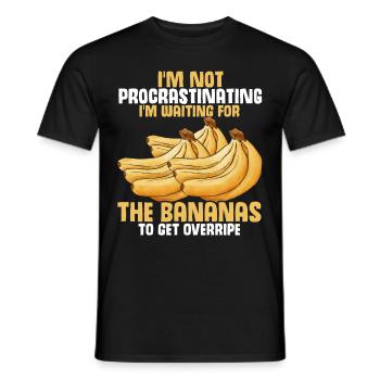 Drôle de vêtements de cuisson au pain aux bananes - T-shirt homme - noir - Devant - AI Model Male 178 light (178cm)