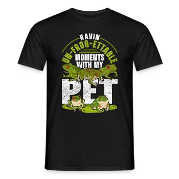 Grenouille aux yeux rouges Rainette non grenouille-ettable - T-shirt homme - noir - Devant - AI Model Male 178 light (178cm)