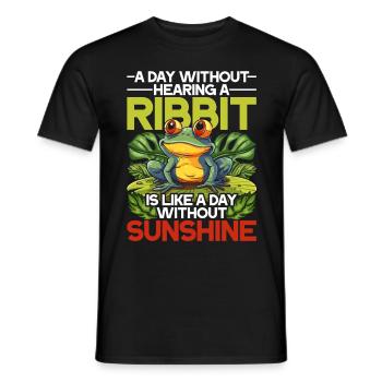 Grenouille aux yeux rouges Éleveur de rainettes - T-shirt homme - noir - Devant - AI Model Male 178 light (178cm)