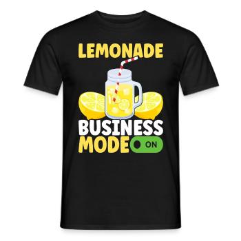 Lemonade Lemonade stand - Men's T-Shirt - black - Front - AI Model Male 178 light (178cm)