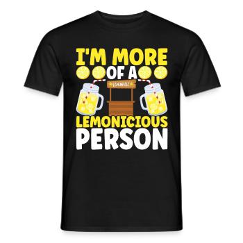 Lemonade Lemonade stand - Men's T-Shirt - black - Front - AI Model Male 178 light (178cm)